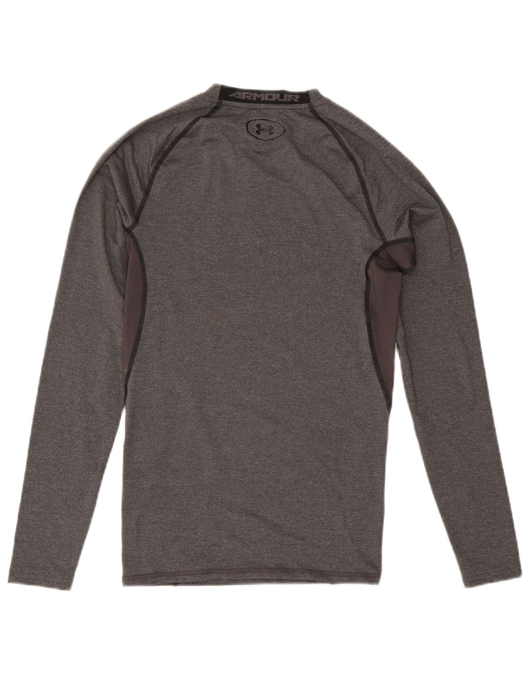 Under Armour Herren Heat Gear Top Langarm Mittelgrau Farbblock