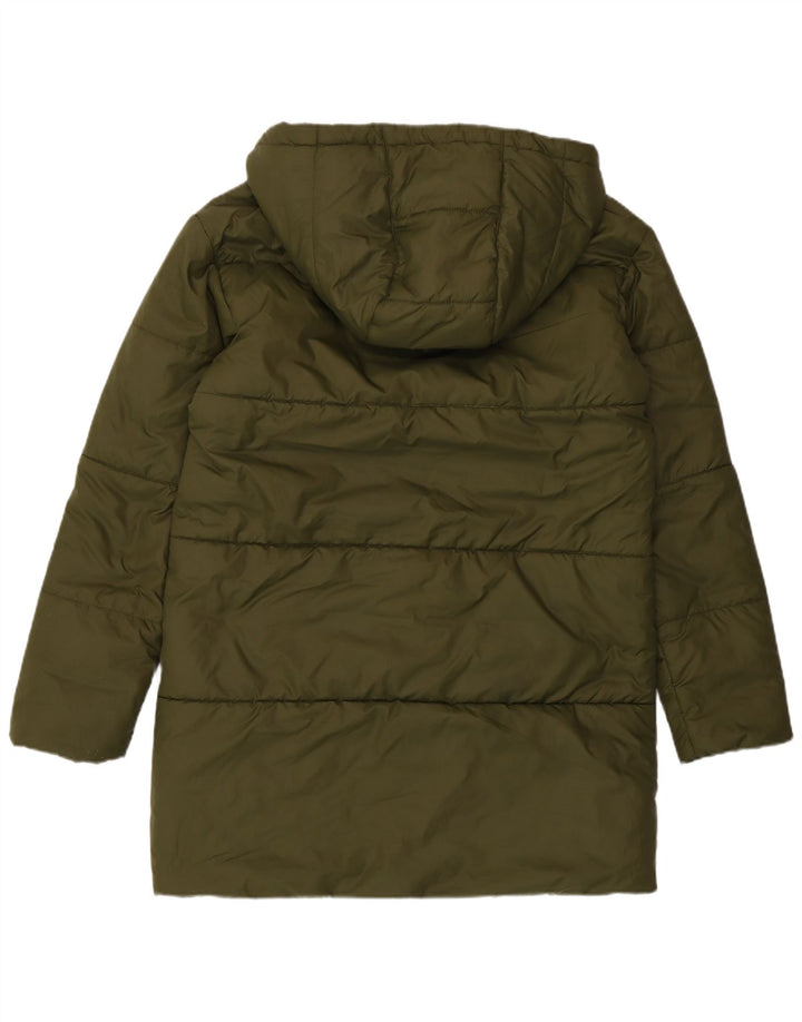 Nike Womens Graphic Reversible Wattierter Mantel UK 14 Medium Khaki Polyester