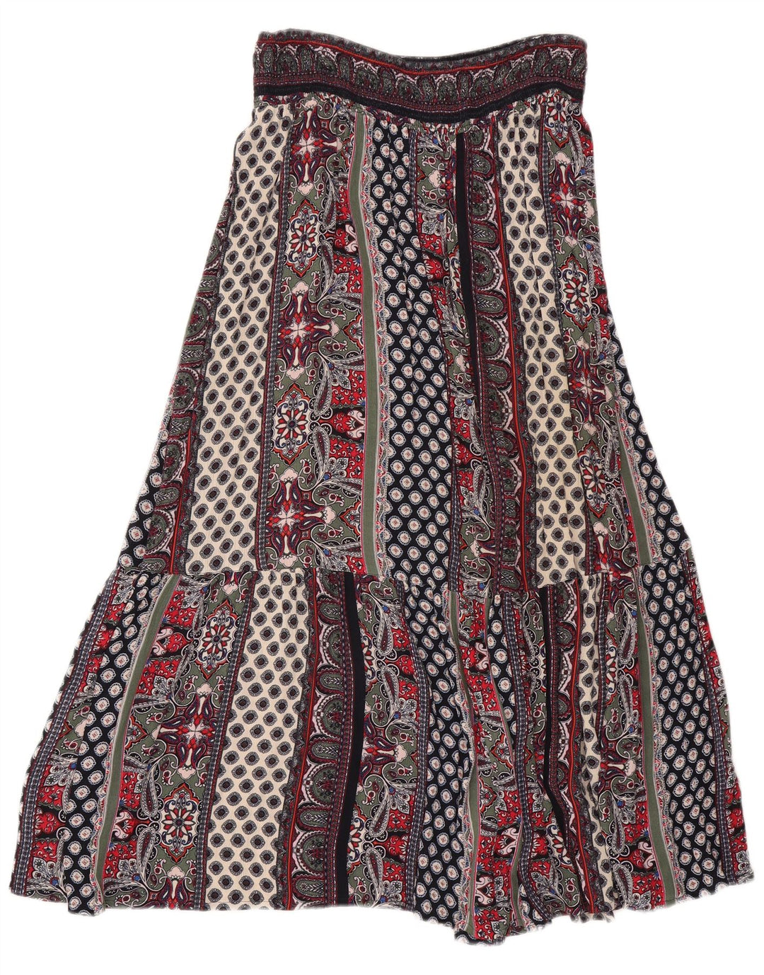 Monsoon Womens Gypsy Rock Medium W30 Mehrfarbige Patchwork-Viskose