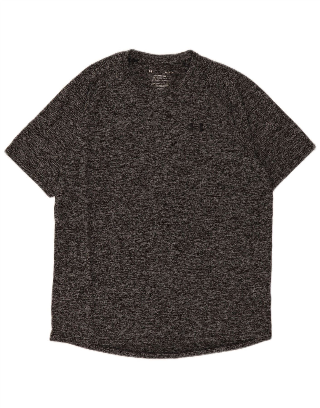 Under Armour Herren-T-Shirt-Oberteil, großes, grau meliertes Polyester