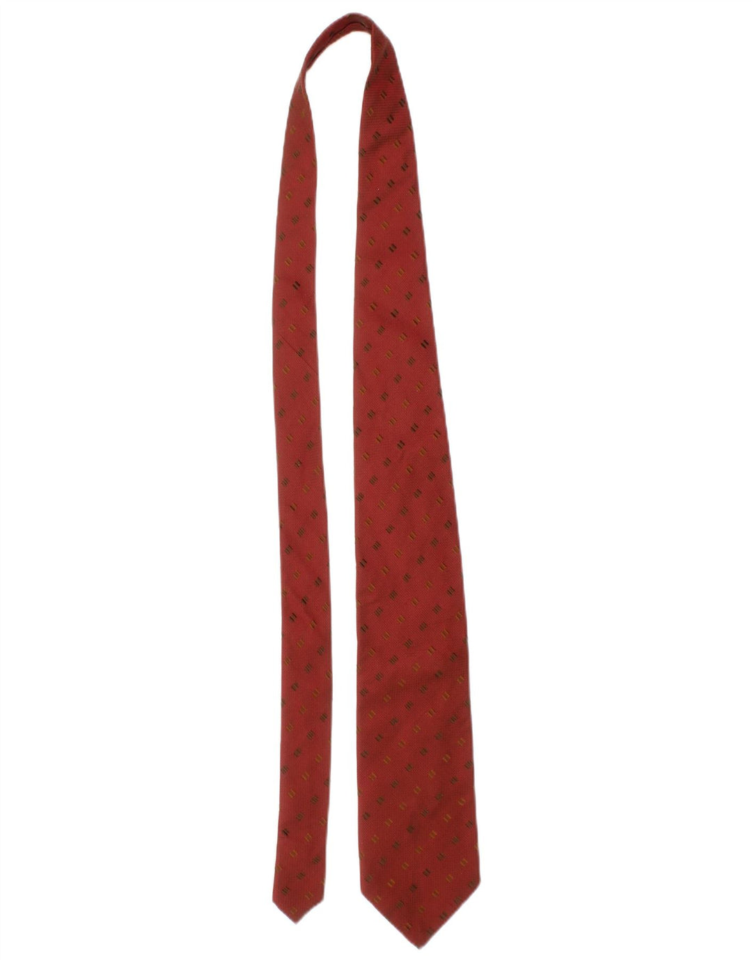 Ermenegildo Zegna Herren-Krawatte, Einheitsgröße, rot, geometrisch, Seide, klassisch
