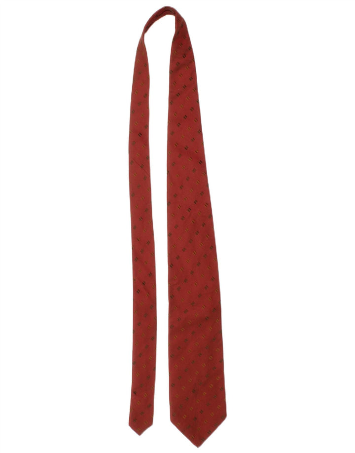 Ermenegildo Zegna Herren-Krawatte, Einheitsgröße, rot, geometrisch, Seide, klassisch