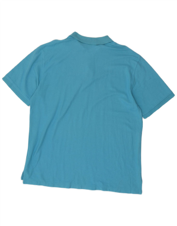 L.L.BEAN Herren Poloshirt XL Blau Baumwolle