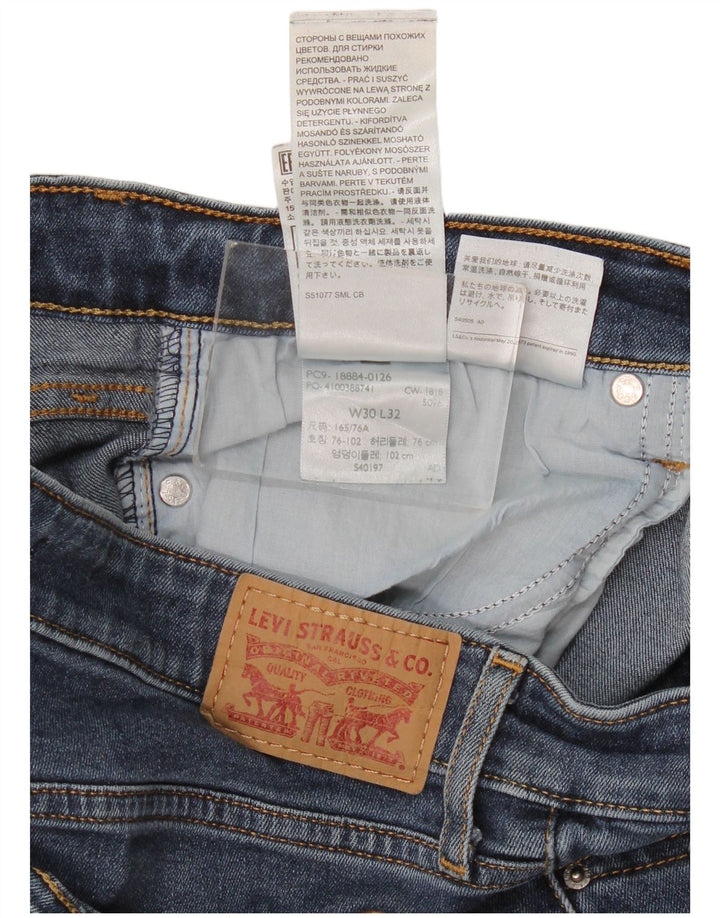 Levi's Damen 712 Slim Jeans W30 L32 Blaue Baumwolle