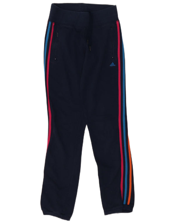 Adidas Damen Climalite Trainingshose Jogger UK 4/6 XS Marineblau