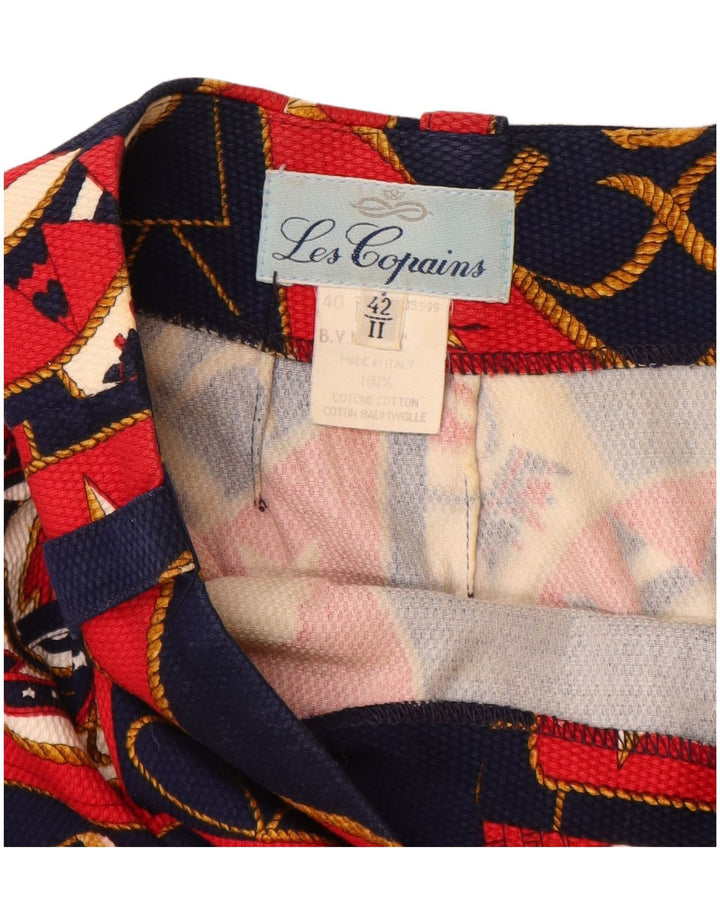 LES COPAINS Damen Bleistiftrock IT 42 Medium W26 Marineblau