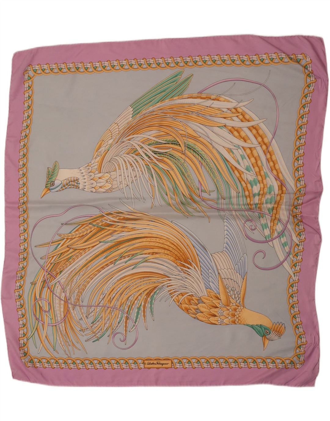 Salvatore Ferragamo Damen-Quadratschal, Einheitsgröße, mehrfarbig, Designer