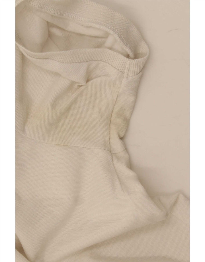 Rifle Herren-Poloshirt XL aus weißer Baumwolle