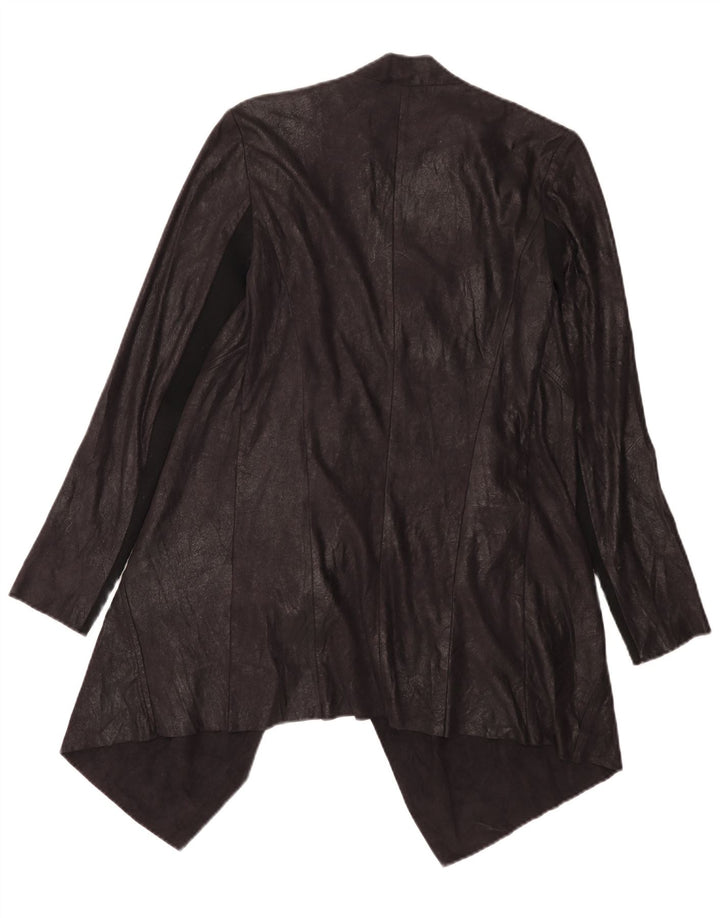 Asymmetrisches Cardigan-Oberteil für Damen von Zara, UK 14, Mittelschwarz, Farbblock