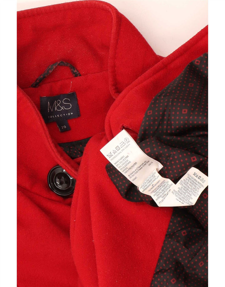 Marks & Spencer Damen Militär-Zweireihermantel UK 20 2XL Rot
