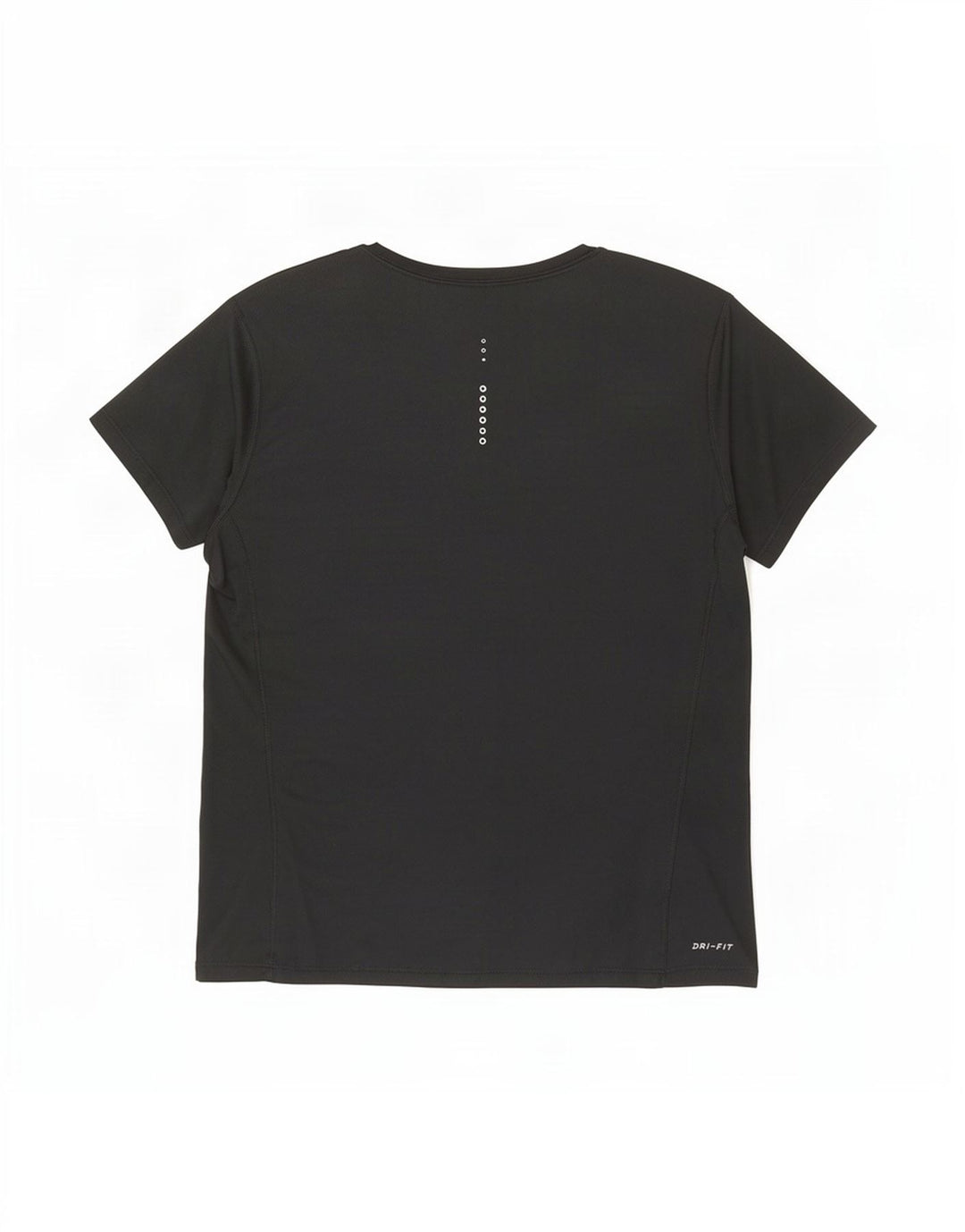 Nike Damen Dri Fit T-Shirt Top UK 14 Large Schwarz Polyester