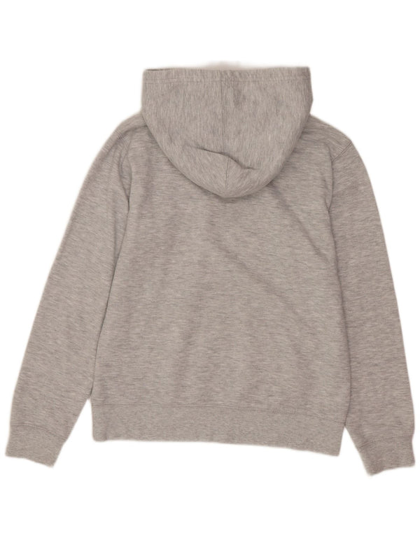 CHAMPION Jungen-Pullover mit grafischem Kapuzenpullover, 11–12 Jahre, groß, graue Baumwolle