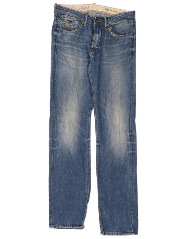 Tommy Hilfiger Damen Rex High Waist Straight Jeans W30 L34 Blau