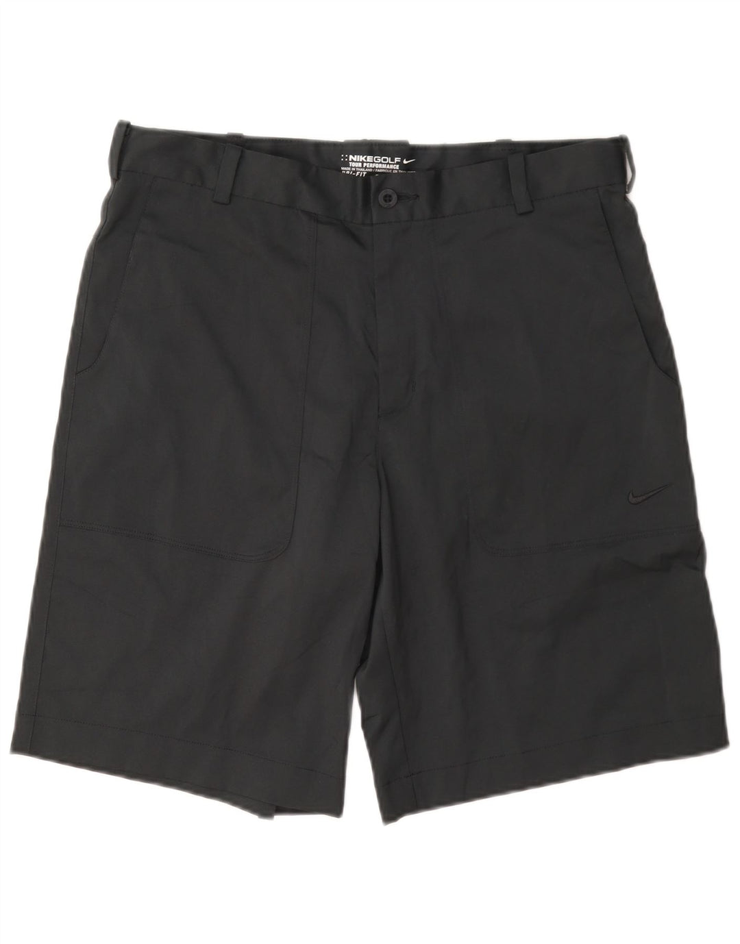 Nike Herren Dri Fit Chino Shorts W32 Mittelschwarzes Polyester