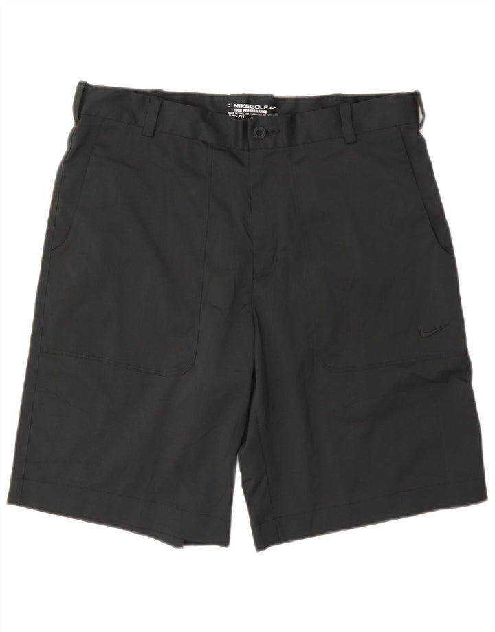 Nike Herren Dri Fit Chino Shorts W32 Mittelschwarzes Polyester