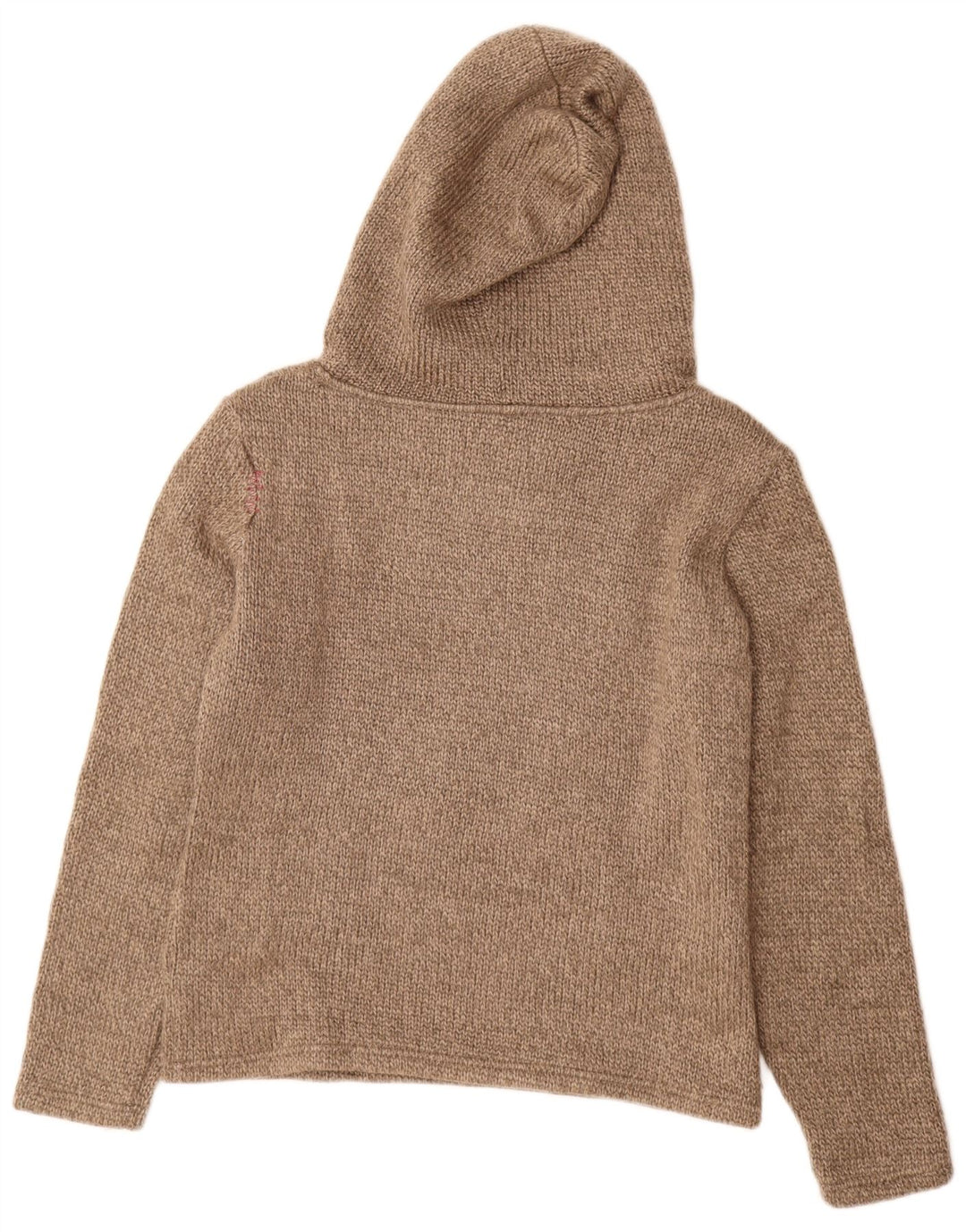 Vintage Herren Kapuzenpullover Pullover Größe 40 Medium Beige Acryl