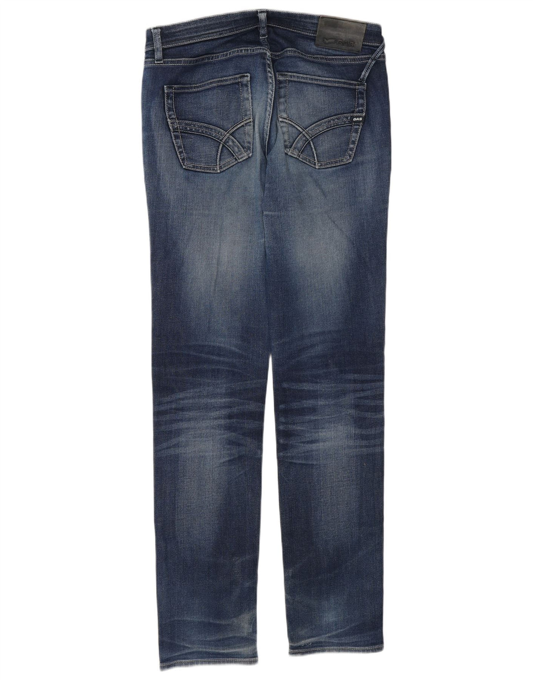 Gas Herren Albert Slim Jeans W32 L34 Blaue Baumwolle