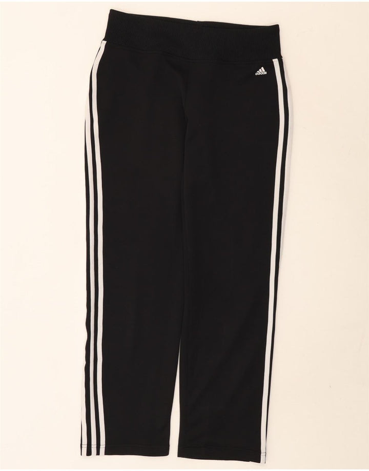 Adidas Damen Trainingshose UK 14 Medium Schwarz Polyester