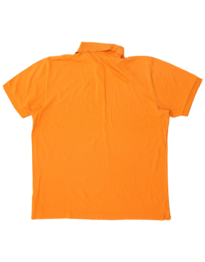 Hugo Boss Herren-Poloshirt, große orangefarbene Baumwolle