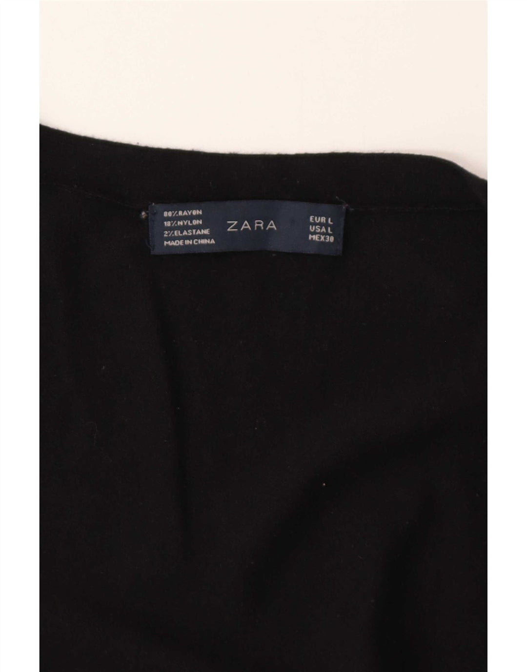 Zara Damen-Cardigan-Pullover UK 16 Large Schwarz Rayon