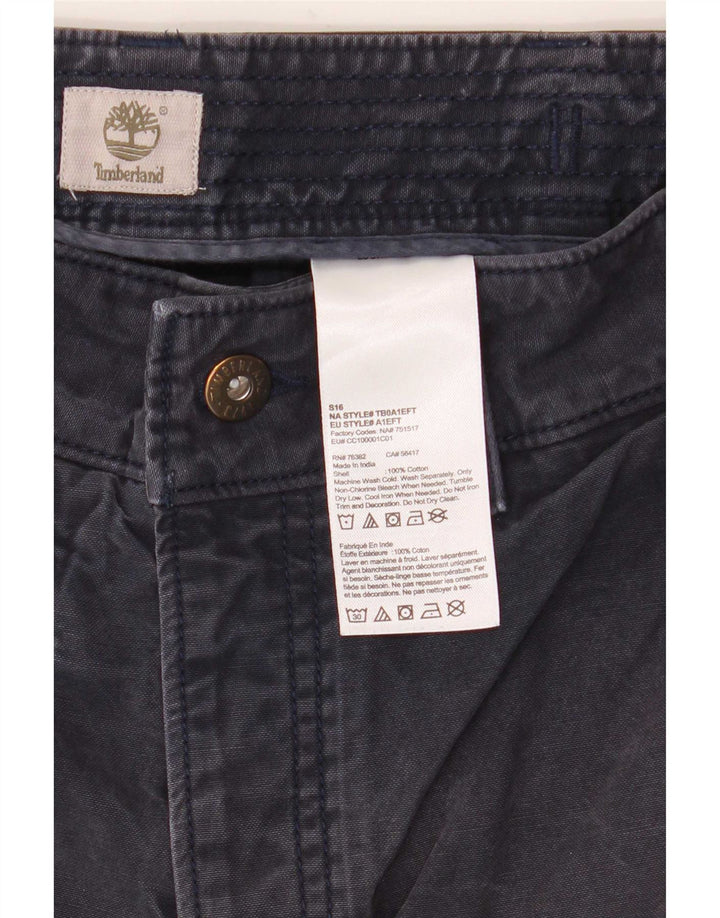 Timberland Herren Cargoshorts W32 Medium Marineblau Baumwolle