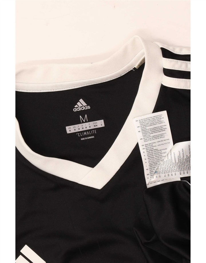 Adidas Herren Grafik T-Shirt Top Medium Schwarz Polyester Sport