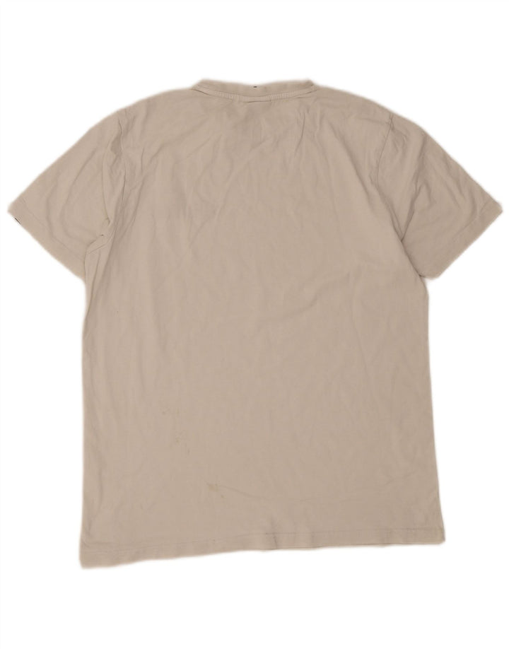 Ellesse Herren-T-Shirt mit Grafik, Größe L, Weiß