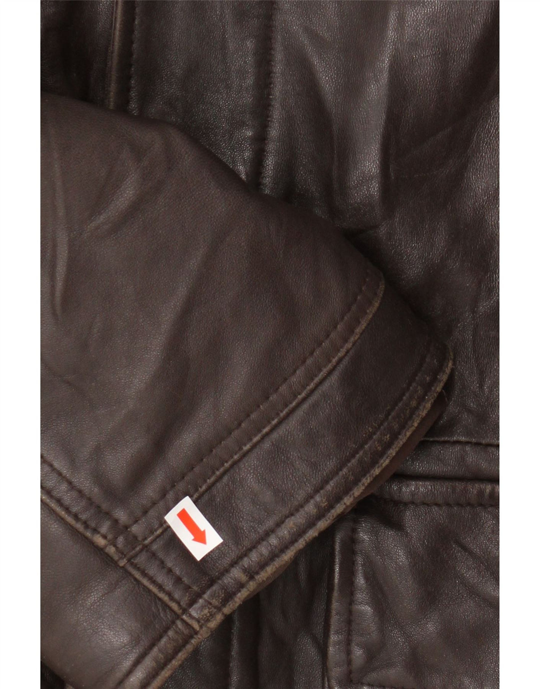 ICEBREAKER Mens Hooded Leather Coat UK 40 Large Brown Vintage Icebreaker and Second-Hand Icebreaker from Messina Hembry 