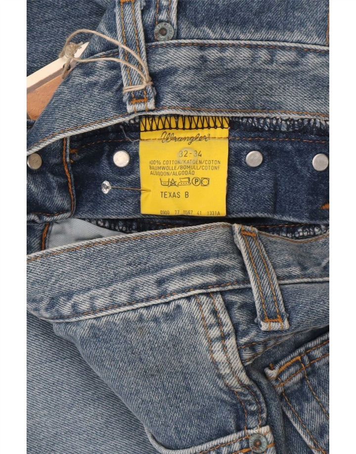 Wrangler Herren Texas Straight Jeans W32 L28 Blaue Baumwolle