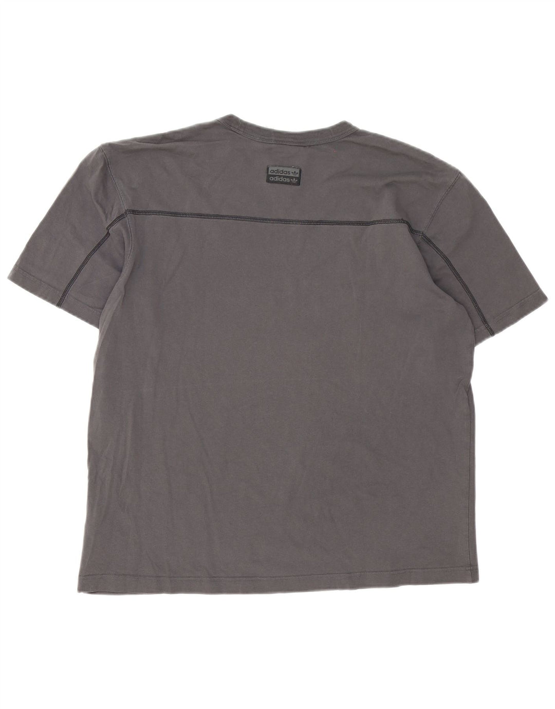 Adidas Herren T-Shirt Top Large Grau Baumwolle