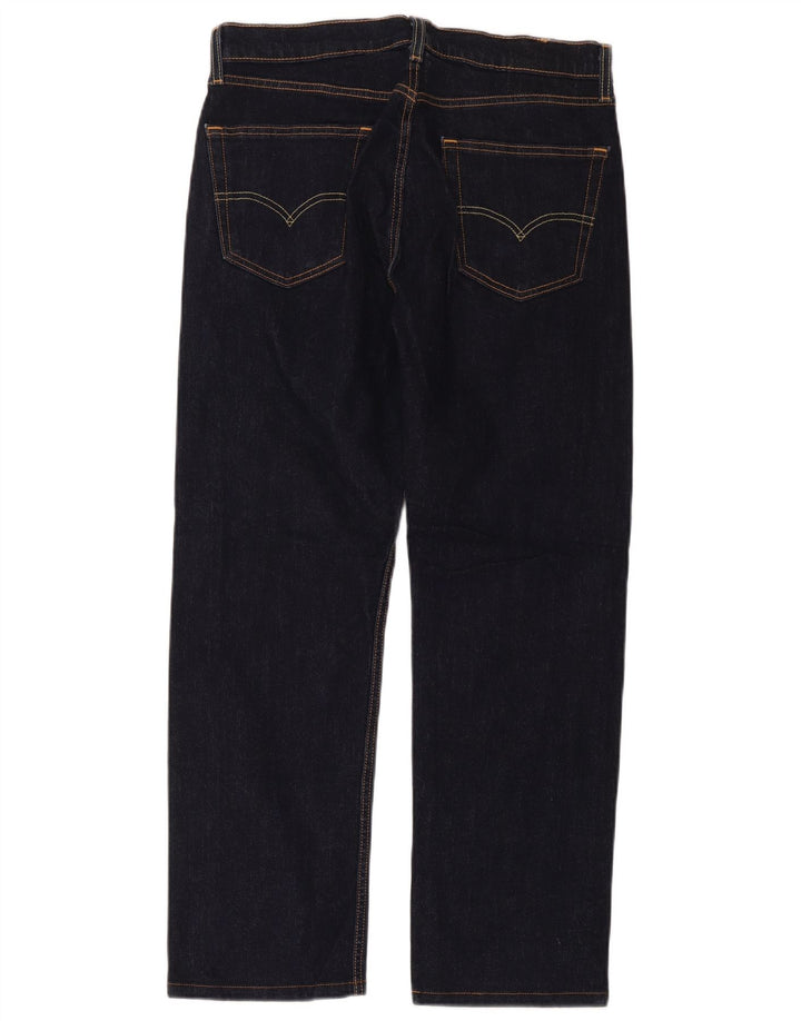 Levi's Herren Straight Jeans W32 L32 Marineblaue Baumwolle