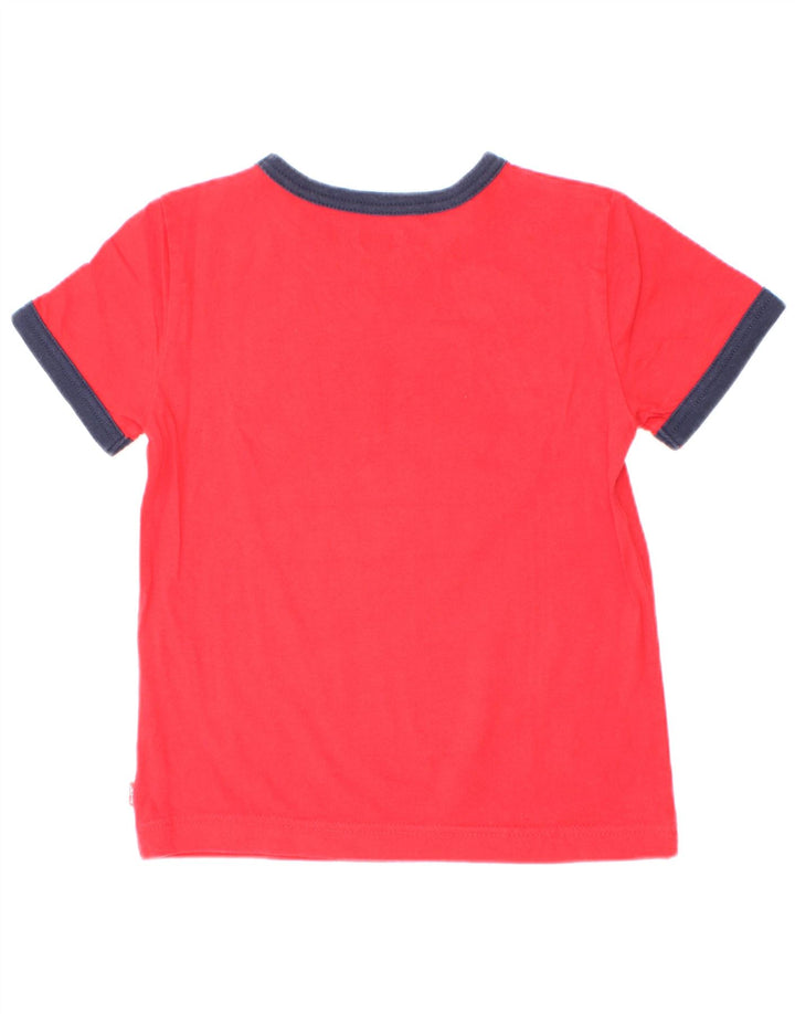 Levi's Jungen-T-Shirt mit Grafik, 3–4 Jahre, rotes Farbblock-Design