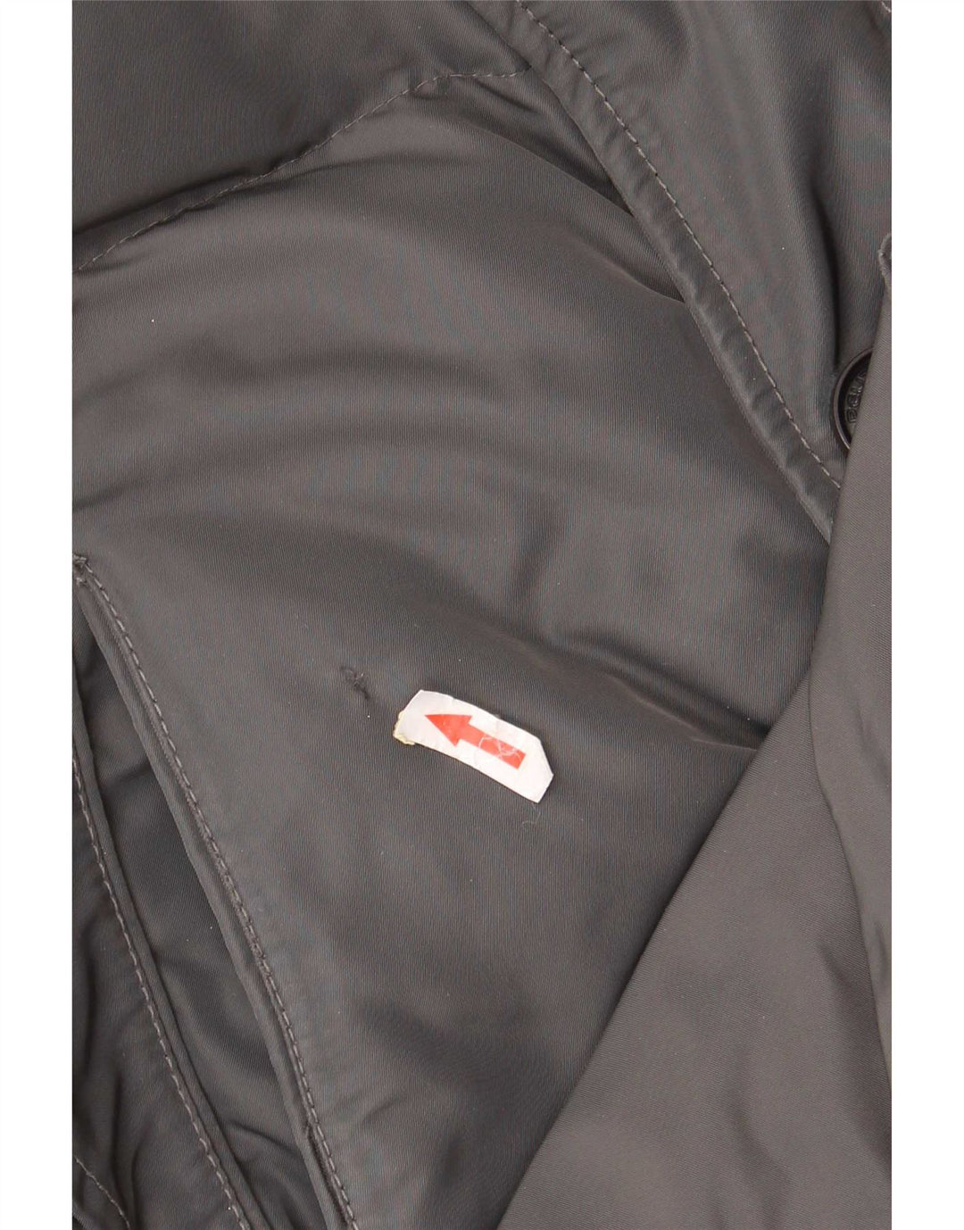 PEUTEREY Herren-Mantel mit Kapuze, gepolstert, UK 40, Größe L, grau, Polyester
