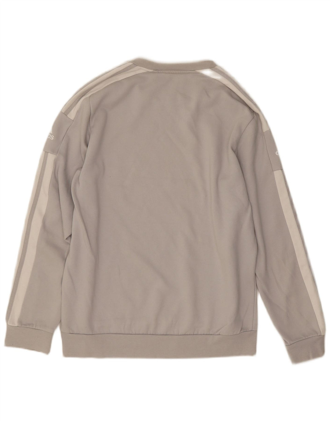 Adidas Herren Grafik-Sweatshirt-Pullover aus mittelgrauer Baumwolle