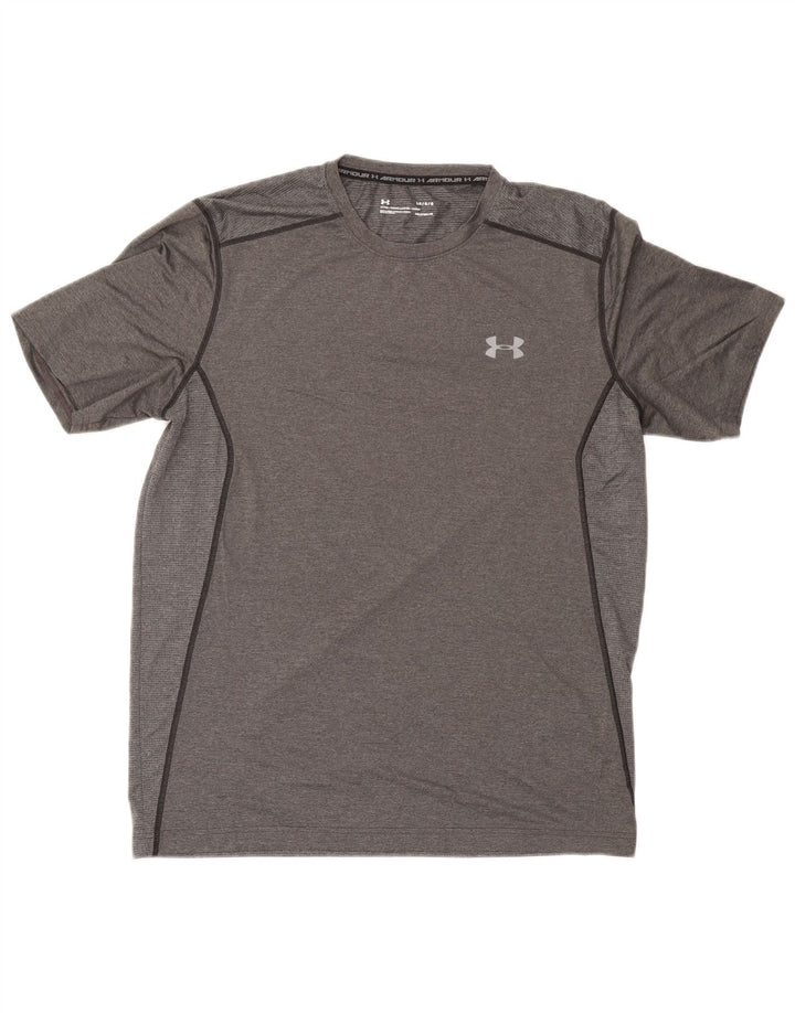 Under Armour Herren T-Shirt Top Large Grau Polyester Sport