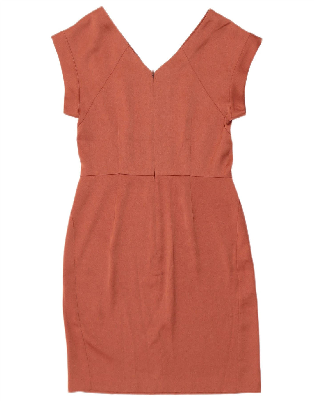 All Saints Damen figurbetontes Kleid, Größe S, Rot, Polyester