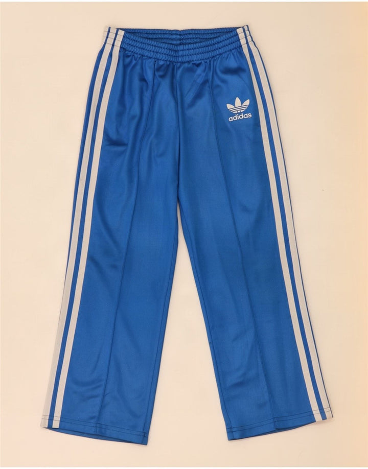 Adidas Mädchen-Trainingshose, 5–6 Jahre, blaues Polyester