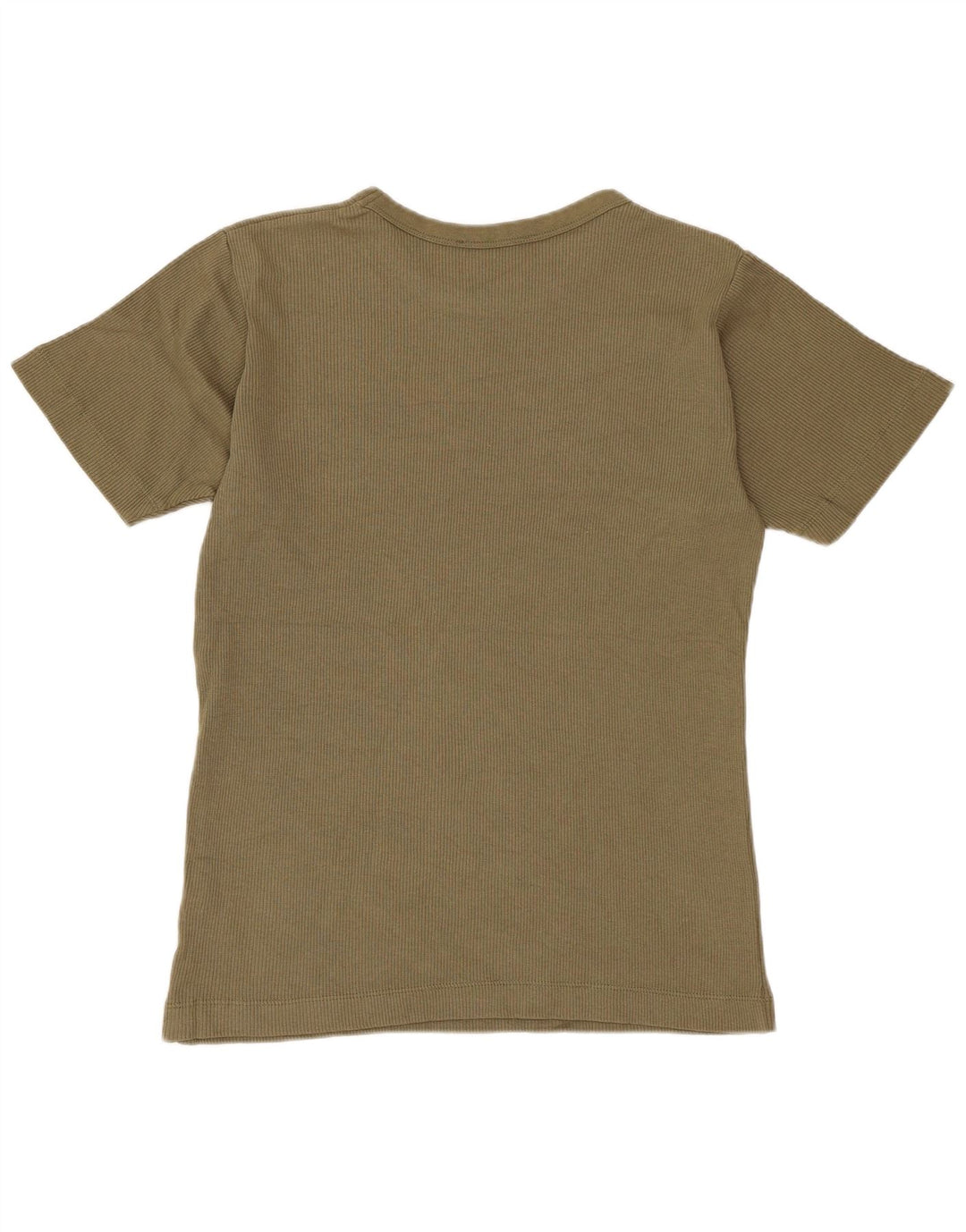 ZARA Herren T-Shirt Top Small Khaki Baumwolle