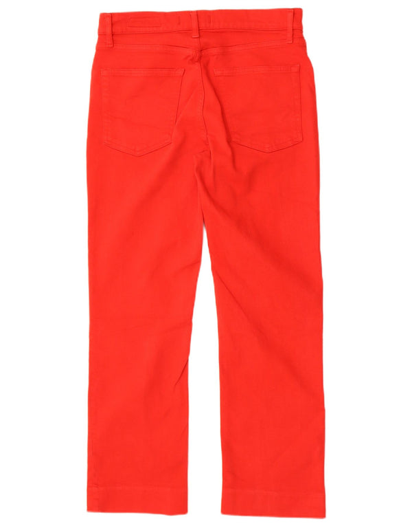 Zara Damen Straight Jeans EU 40 Medium W30 L27 Rote Baumwolle
