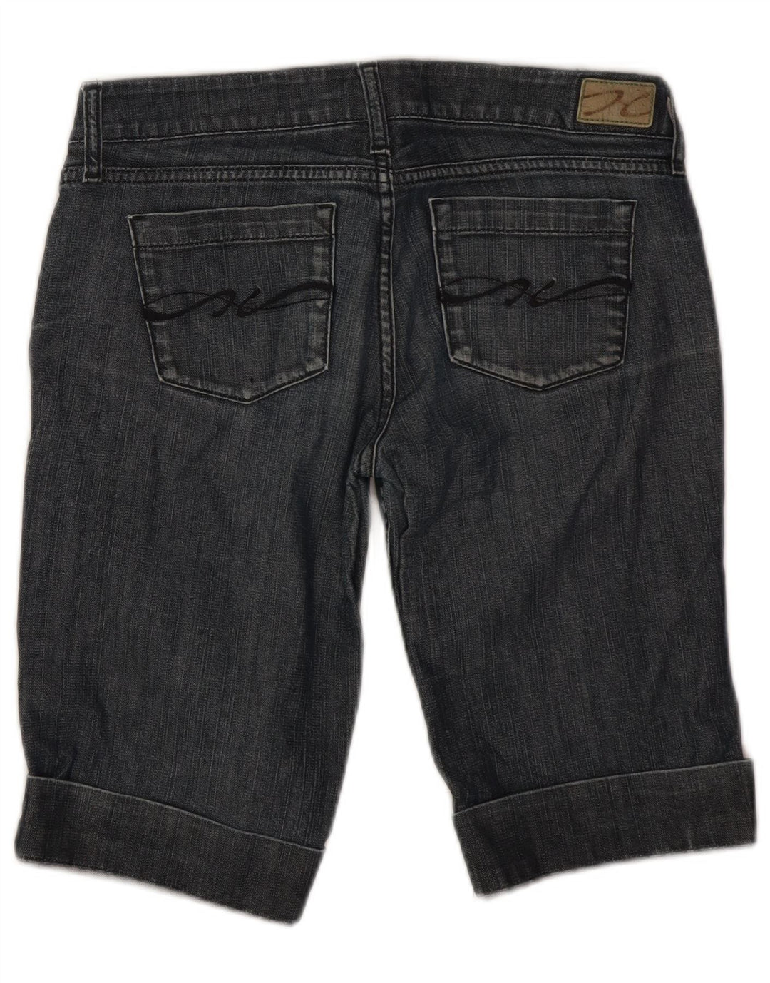 Tommy Hilfiger Damen Bermuda Denim Shorts W28 Mittelblaue Baumwolle