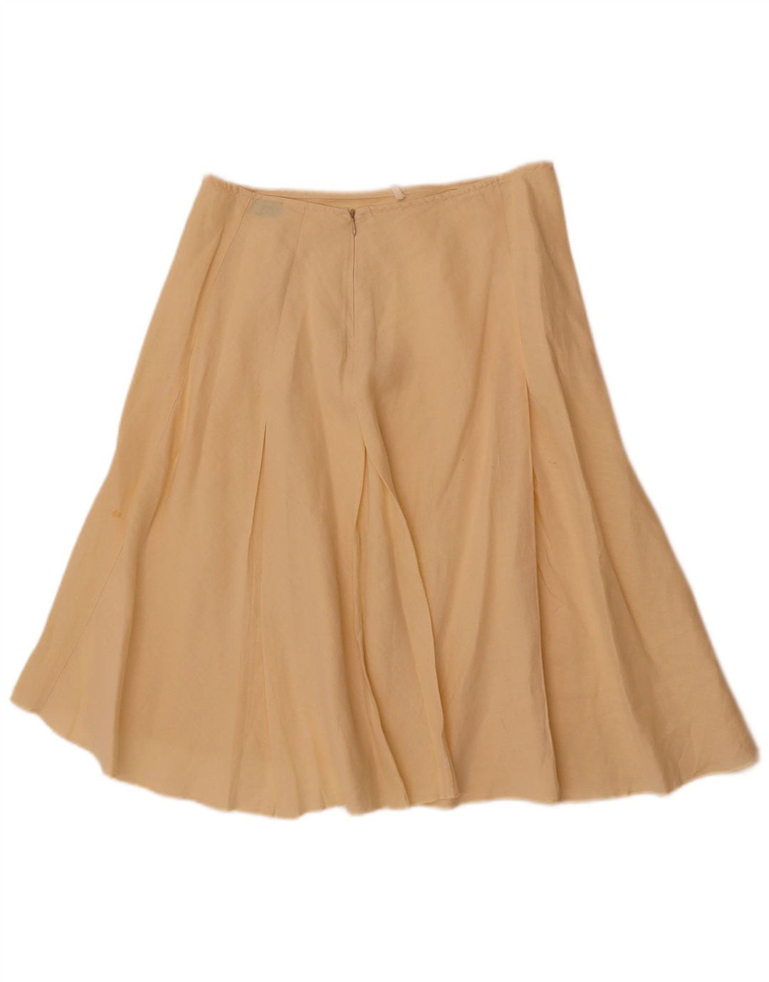 Benetton Damen A-Linien-Rock W28 Mittelgelb