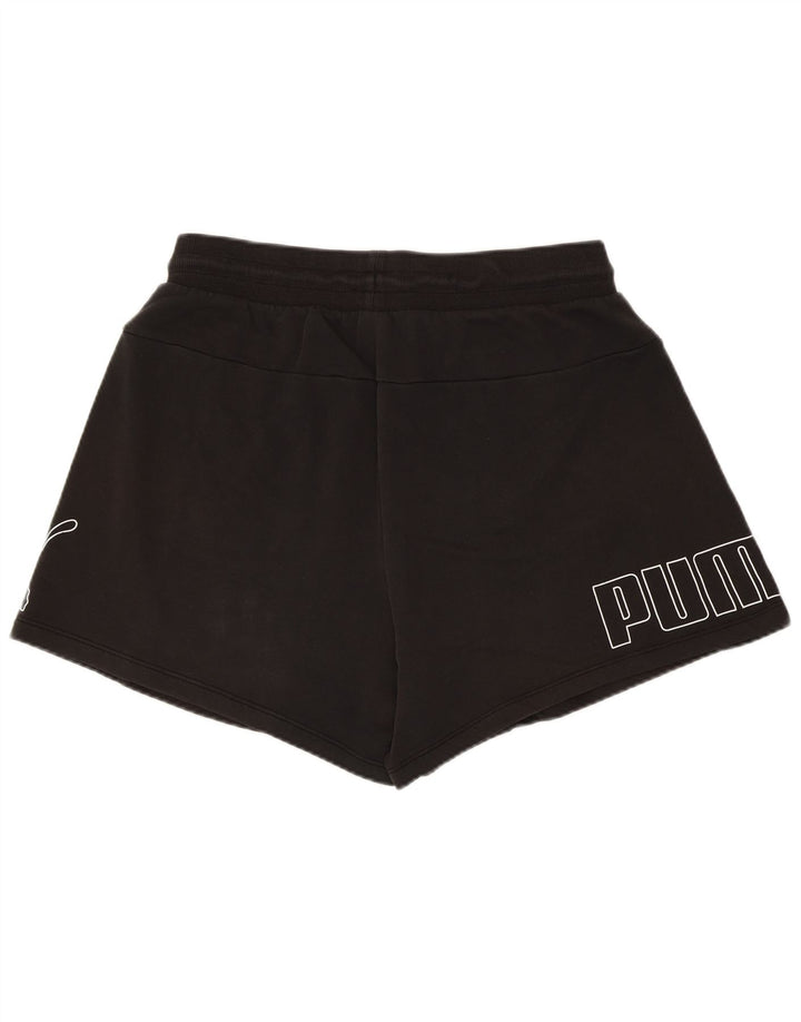 Puma Damen Graphic Sport Shorts Large Schwarz