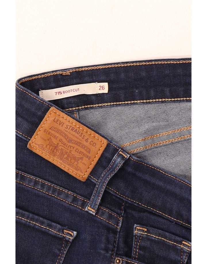 Levi's Damen 715 Bootcut Jeans W26 L29 Marineblau