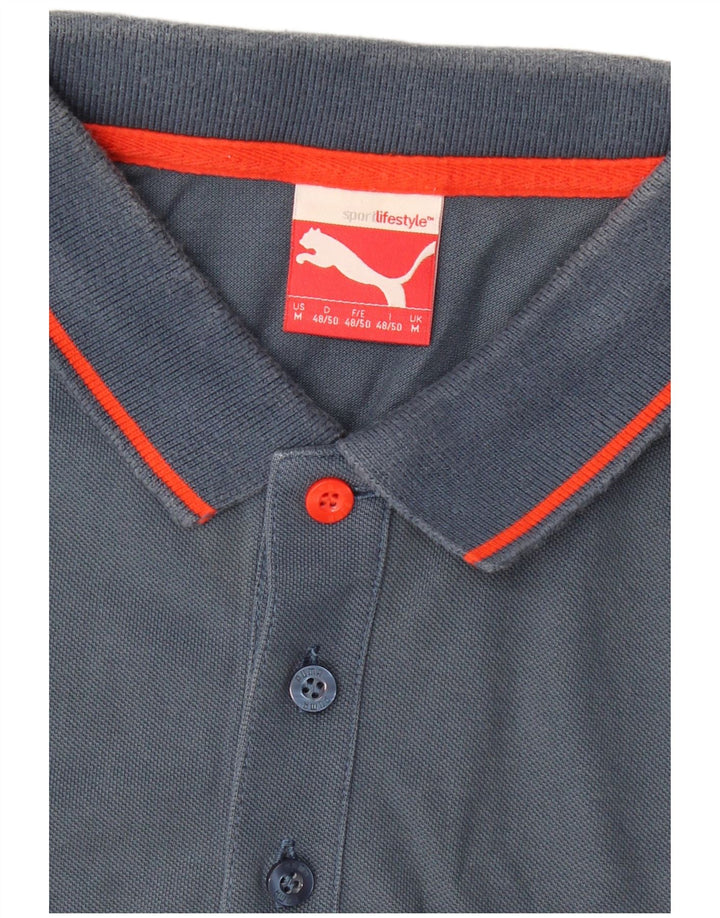PUMA Herren Poloshirt Mittelblau