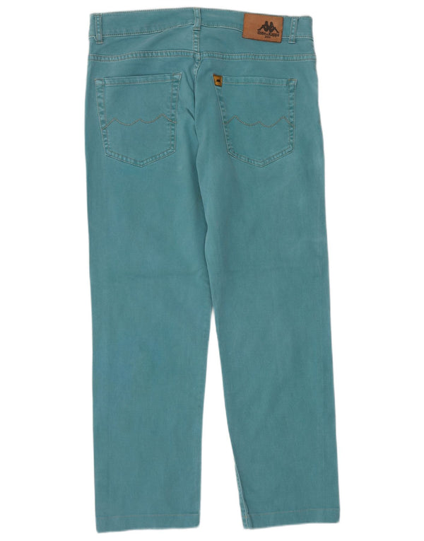 Kappa Damen-Freizeithose mit perfekter Passform, gerade, W31, L27, blaue Baumwolle