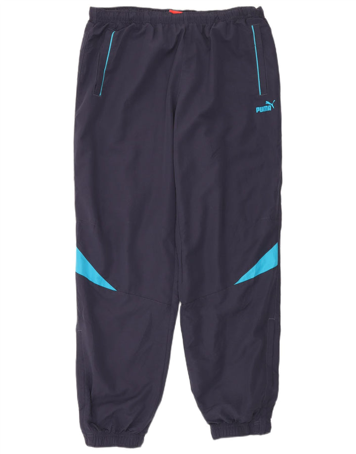 PUMA Herren-Trainingshose, Jogginghose, XL, Marineblau, Farbblock-Polyester