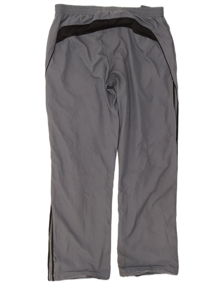 Adidas Herren Climalite Trainingshose, großes graues Colourblock-Polyester