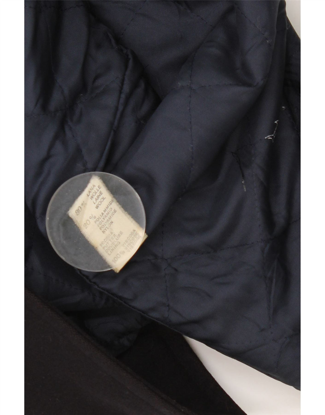 Paul & Shark Herrenmantel UK 42 XL Marineblaue Wolle