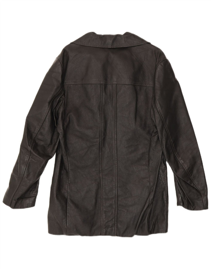 Vintage Herren Lederjacke UK 38 Medium Schwarz