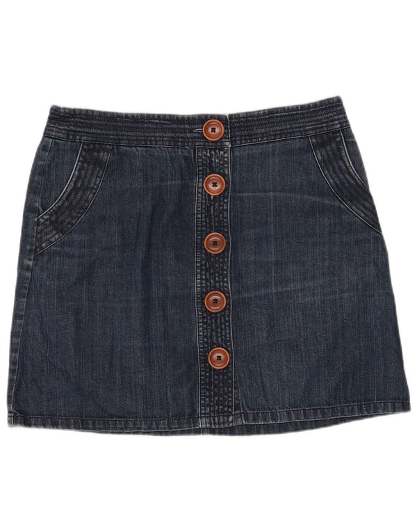 BODEN Damen Jeansrock UK 14 Large W32 Marineblaue Baumwolle